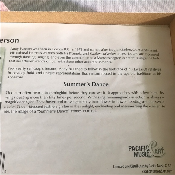 Andy Everson Summer’s Dance 10x8 Canvas Print - Picture 8 of 8